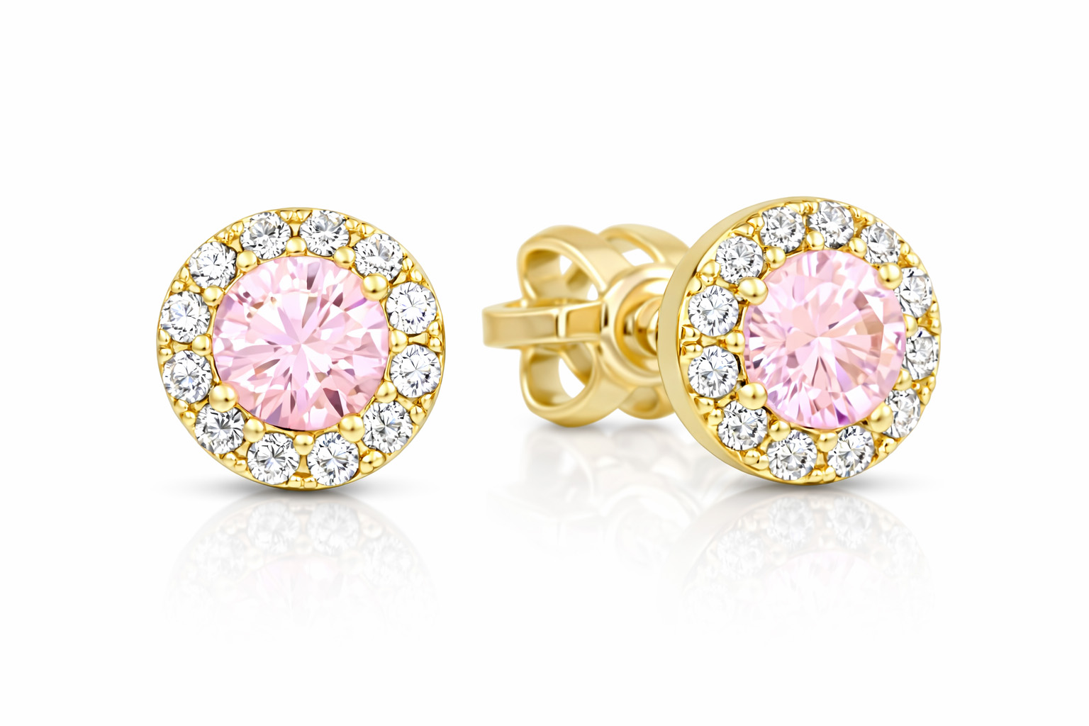 Soliter Zlaté peckové náušnice s krystaly 745 239 001 00806 0000400