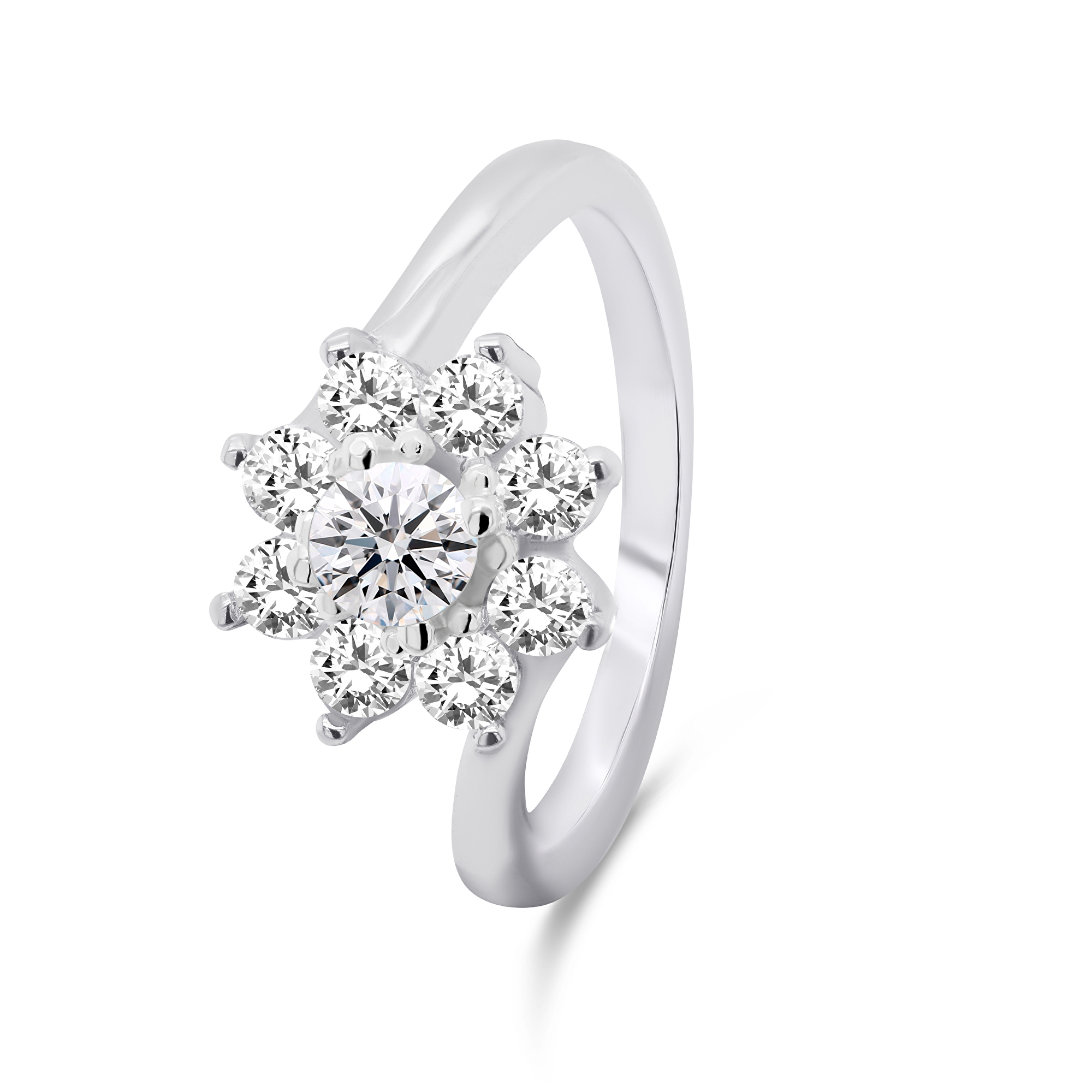 Brilio Silver Krásný stříbrný prsten se zirkony RI053W 56 mm