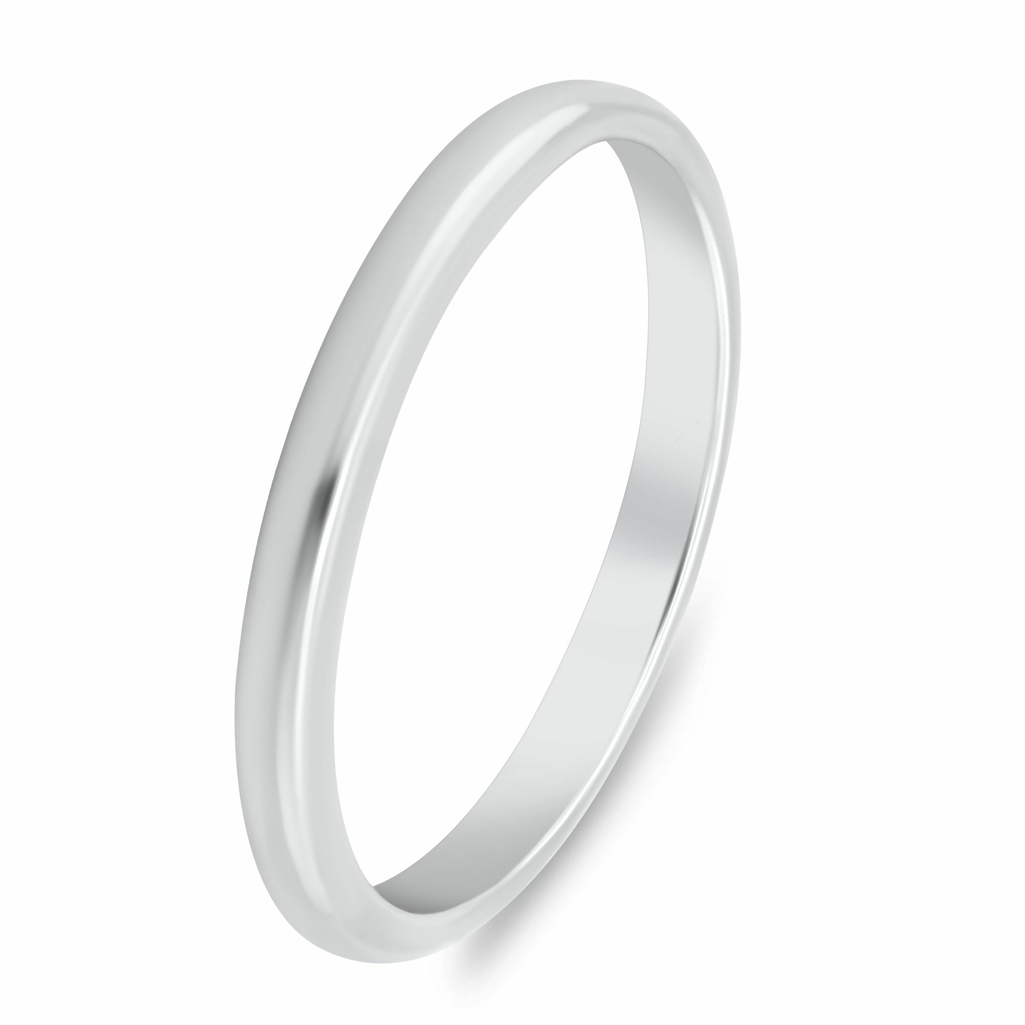 Brilio Silver Minimalistický stříbrný snubní prsten RI149W 64 mm