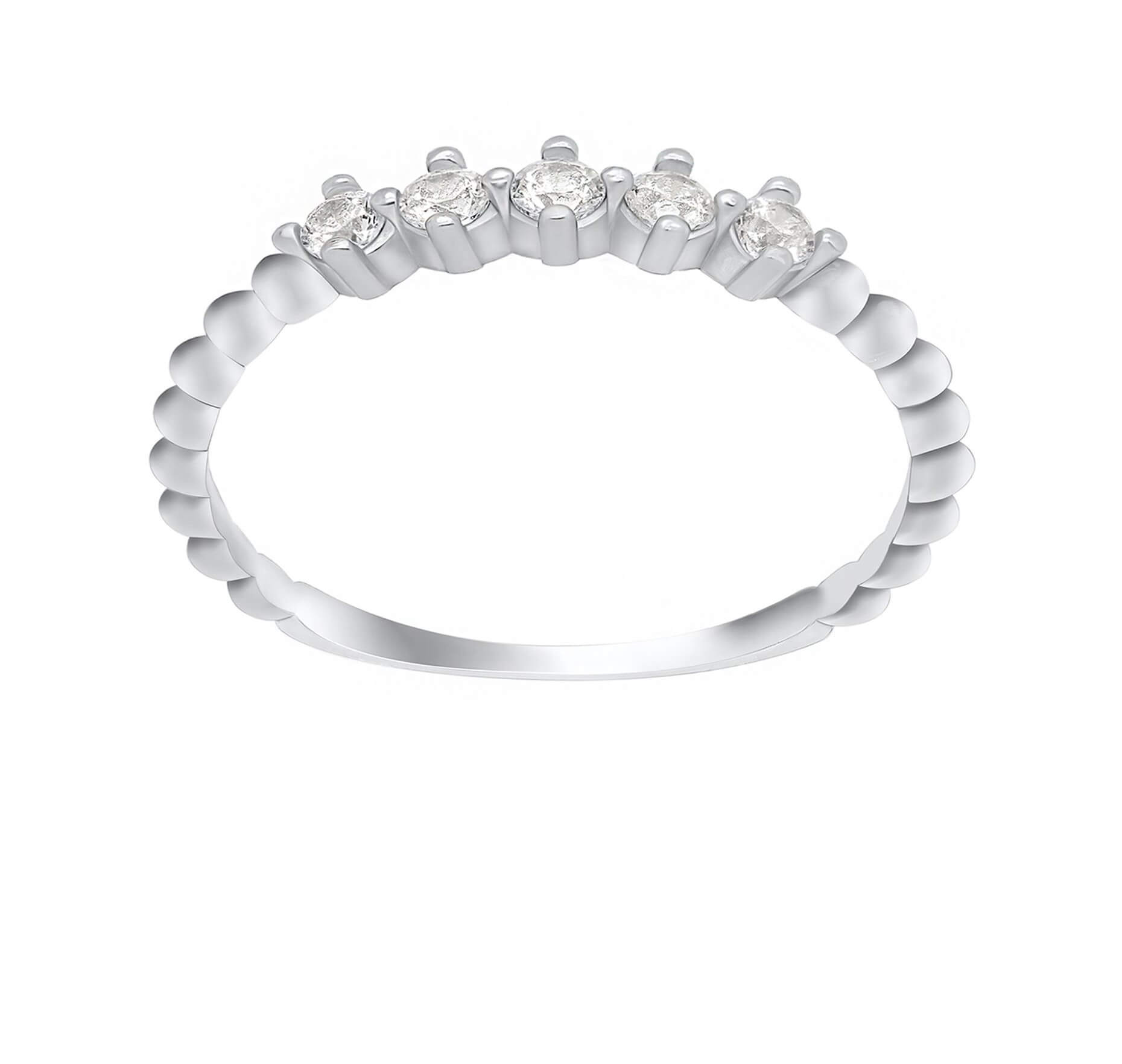 Brilio Silver Okouzlující stříbrný prsten se zirkony GR122W 56 mm