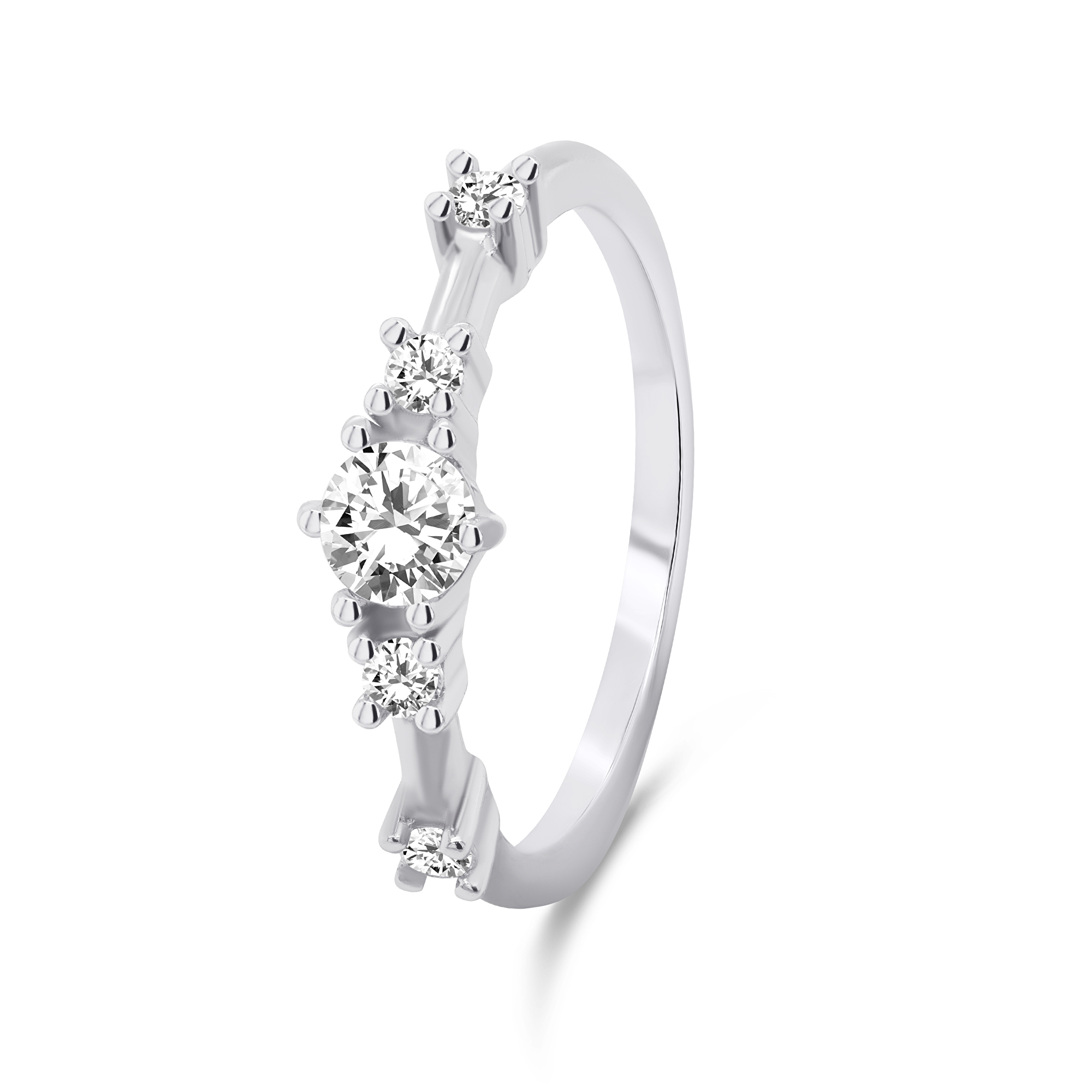 Brilio Silver Okouzlující stříbrný prsten se zirkony RI040W 54 mm