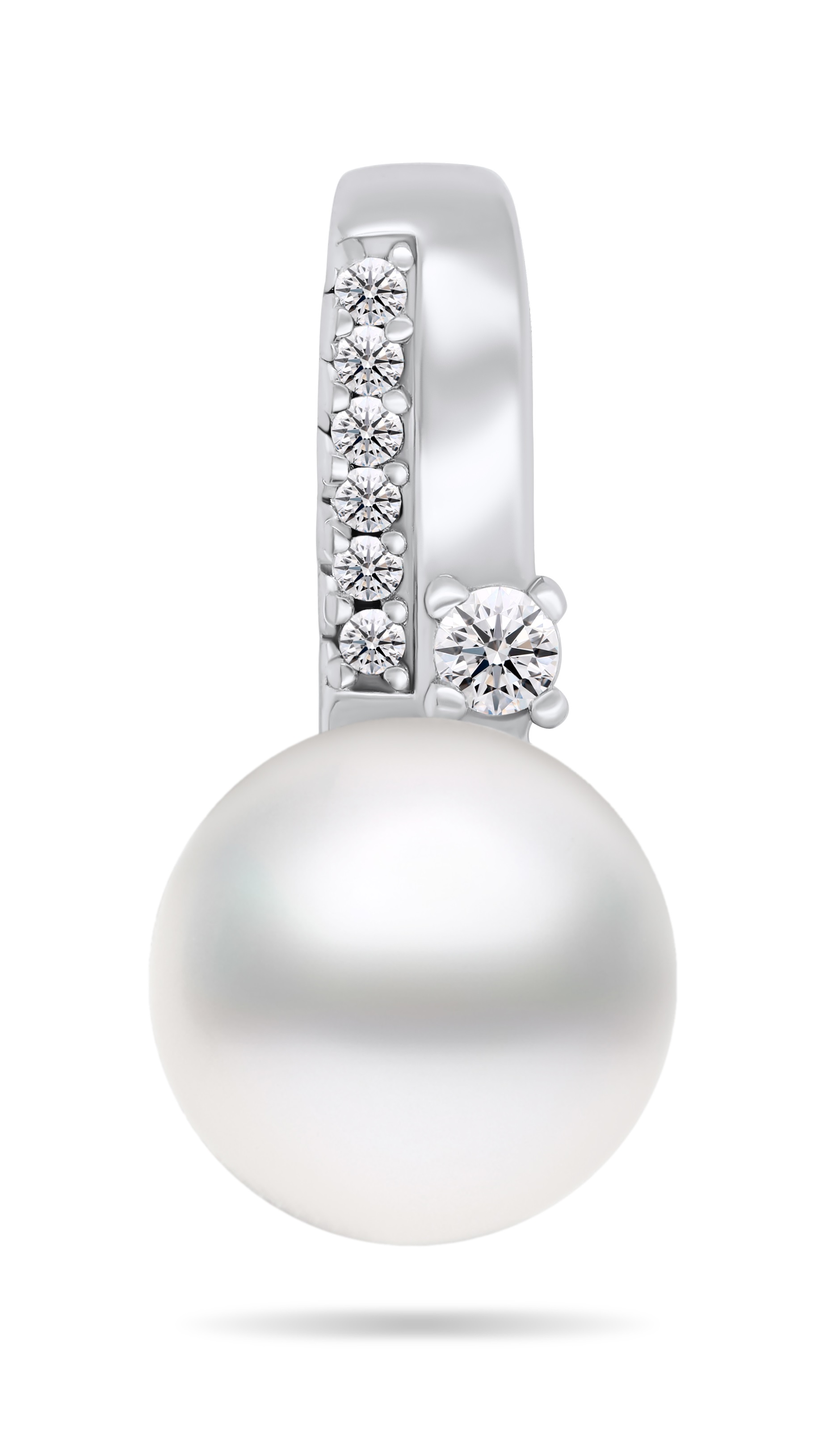 Brilio Silver Překrásný stříbrný přívěsek s pravou perlou a zirkony PT100W