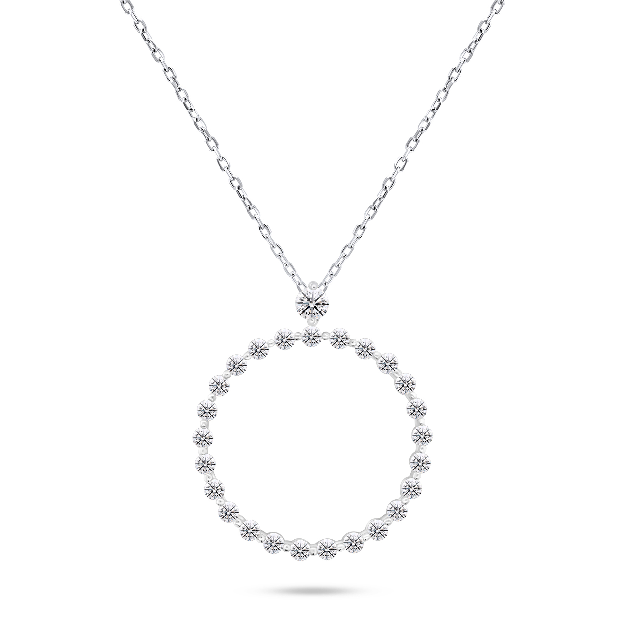 Brilio Silver Strieborný minimalistický náhrdelník NCL71W