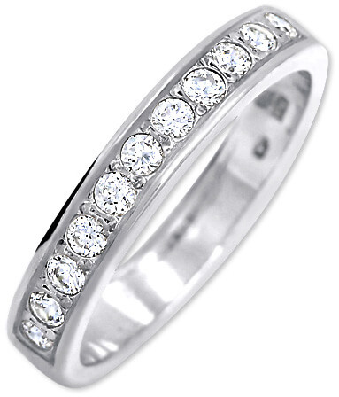 Brilio Silver Stříbrný prsten s krystaly 426 001 00299 04 60 mm