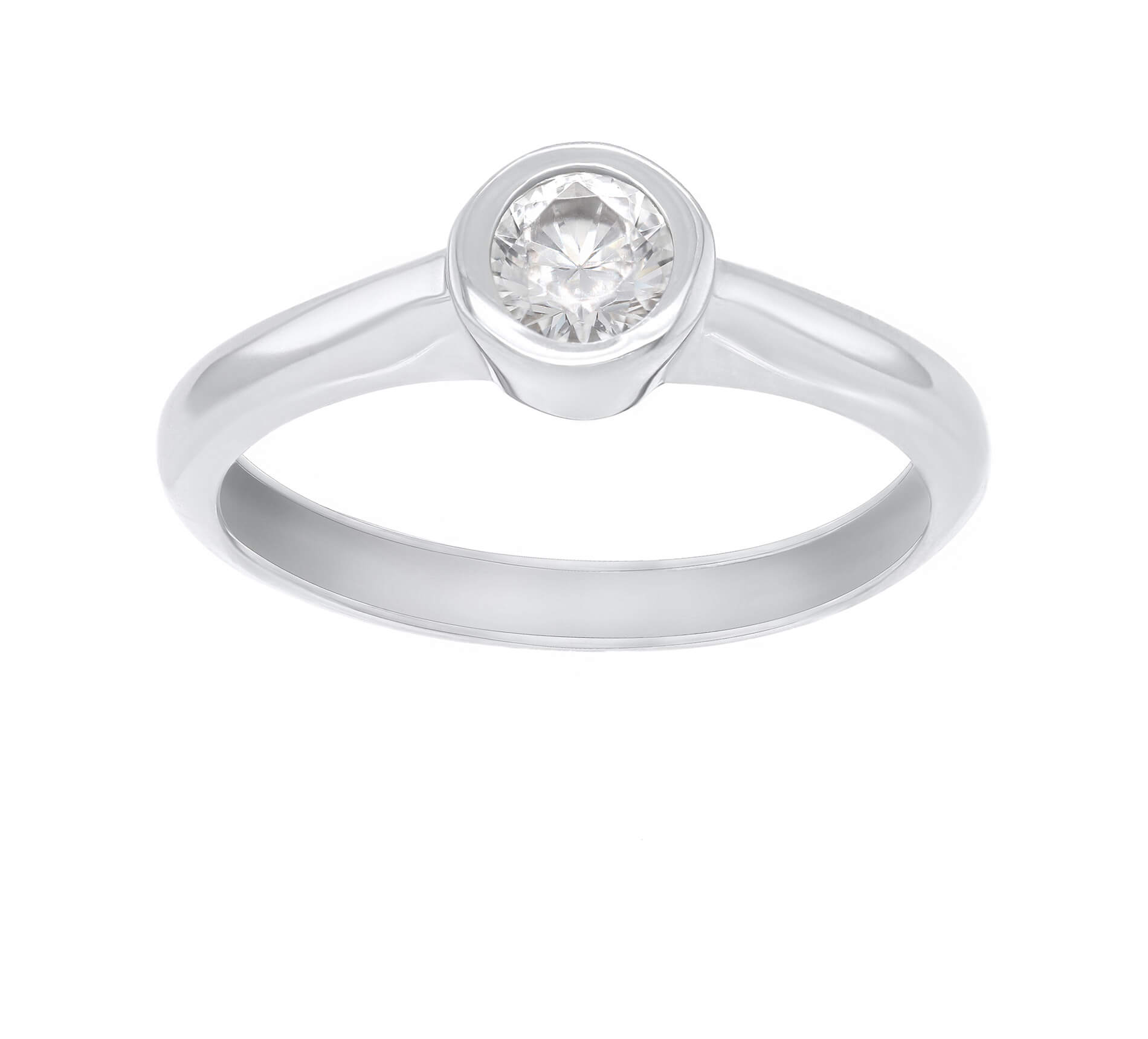 Brilio Silver Stříbrný zásnubní prsten se zirkonem SR042W 52 mm