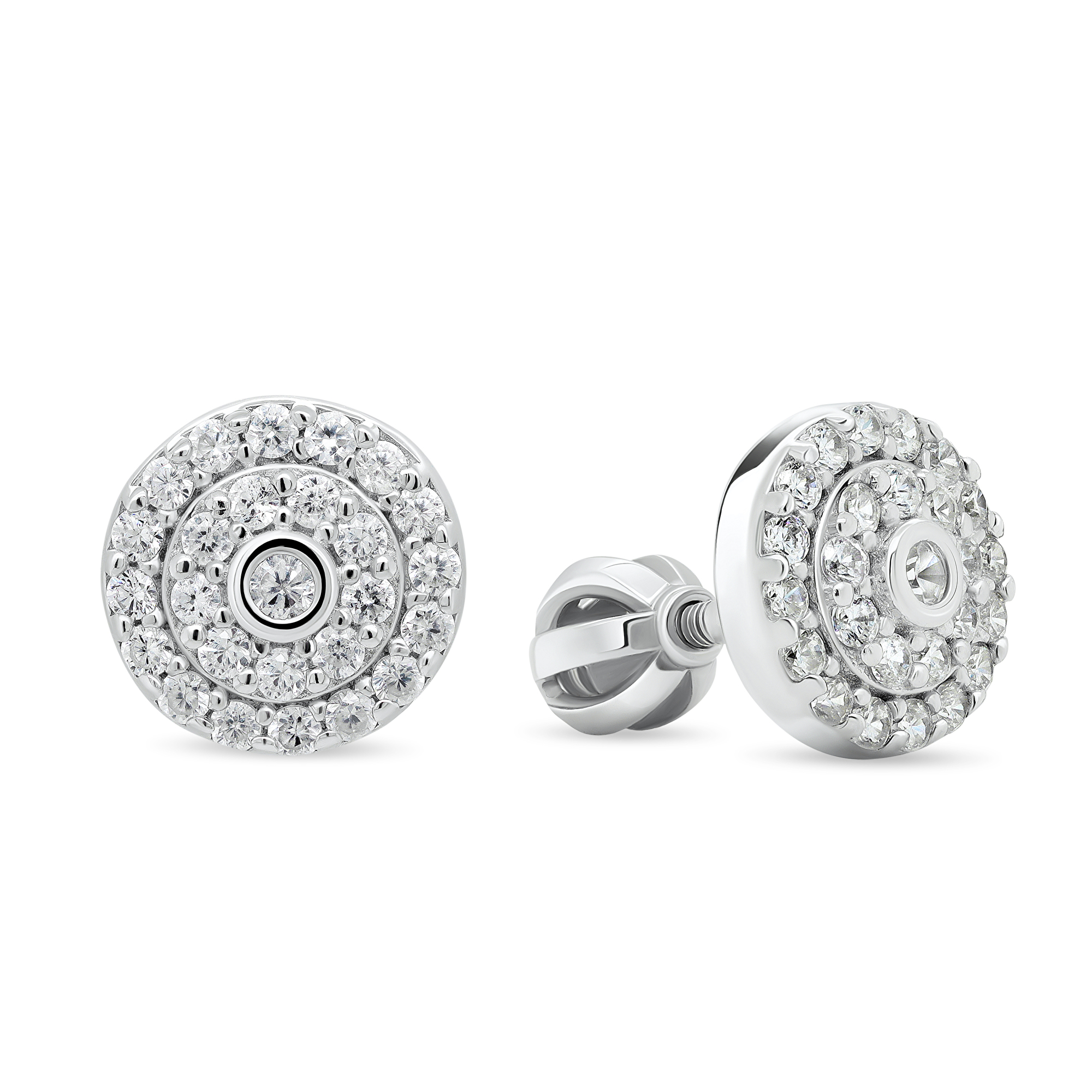 Brilio Silver Csillogó ezüst fülbevaló cirkónium kővel EA174W