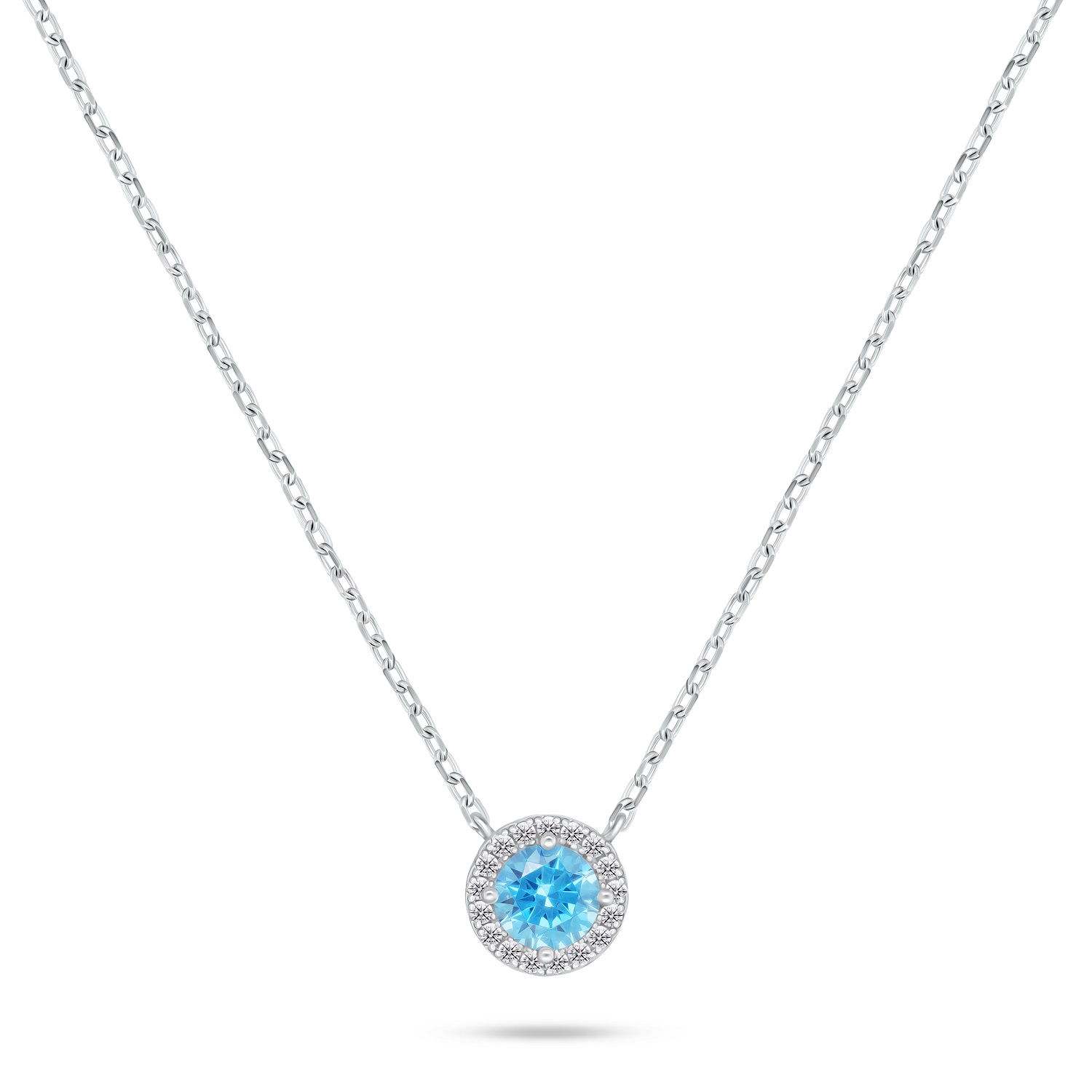 Brilio Silver Trblietavý strieborný náhrdelník so zirkónmi NCL136WAQ