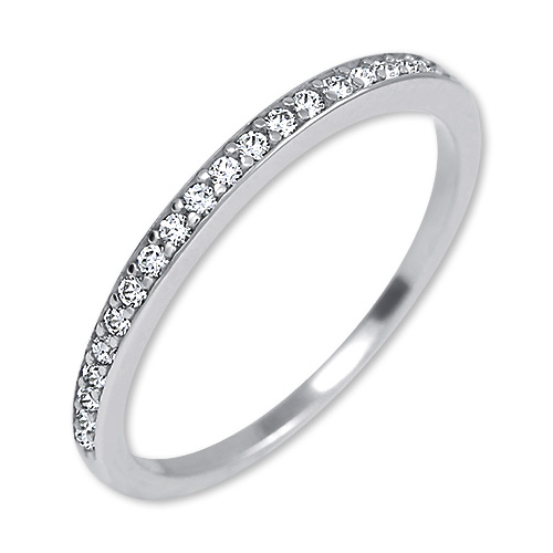 Brilio Silver Třpytivý stříbrný prsten s krystaly 745 426 001 00545 04 57 mm