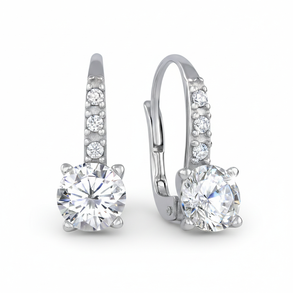 Soliter Třpytivé náušnice s krystaly 436 001 00480 04