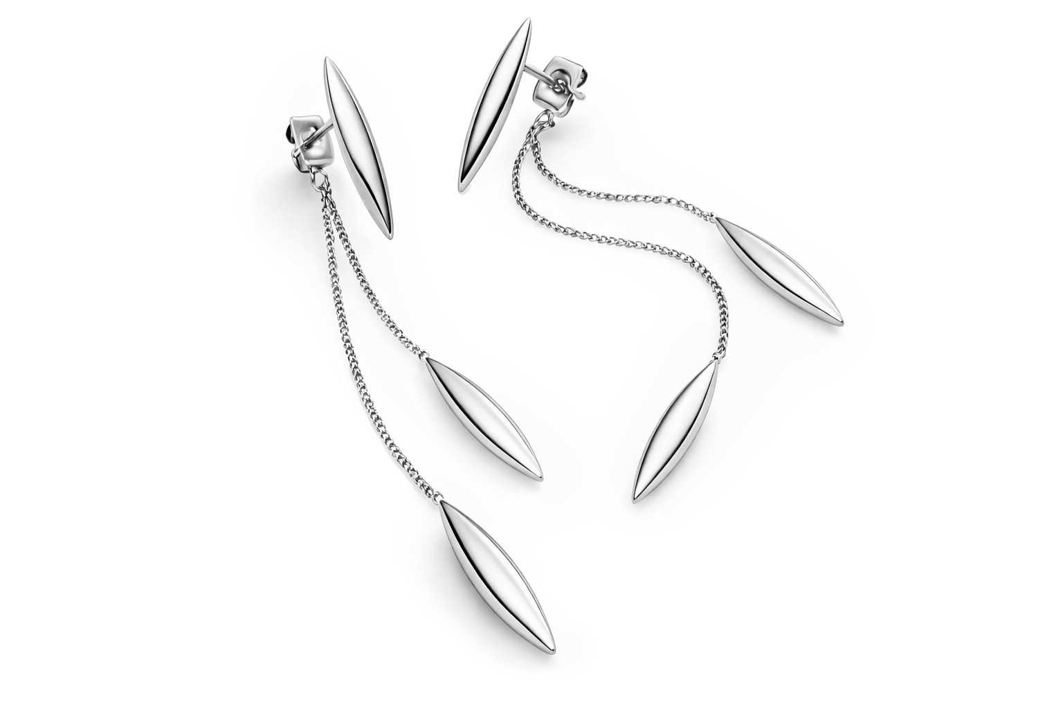 Boccia Titanium Dlhé náušnice z titánu 05074-01