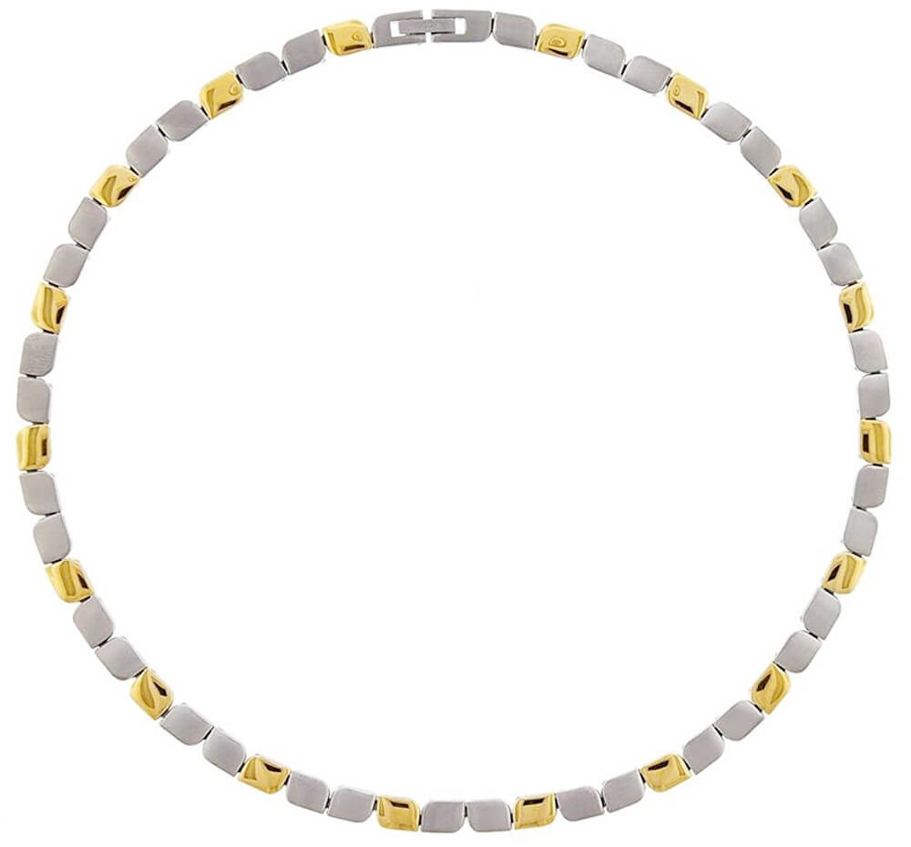 Boccia Titanium -  Luxusní titanový bicolor náhrdelník 08003-02