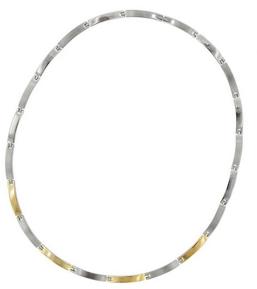 Levně Boccia Titanium Luxusní titanový bicolor náhrdelník 0816-03