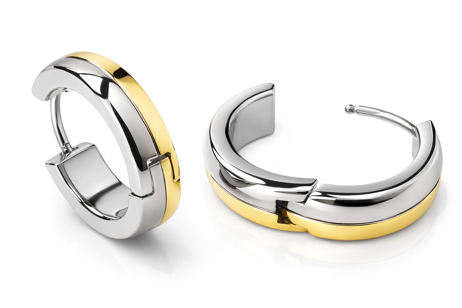 Boccia Titanium Náušnice krúžky z titánu 0539-07