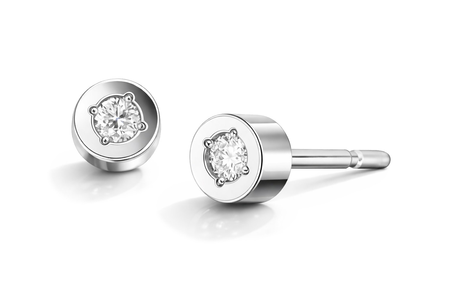 Boccia Titanium Titanové náušnice s briliantmi 05083-03