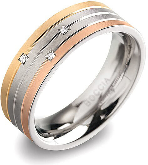 Boccia Titanium Titanový prsten s brilianty 0135-02 54 mm
