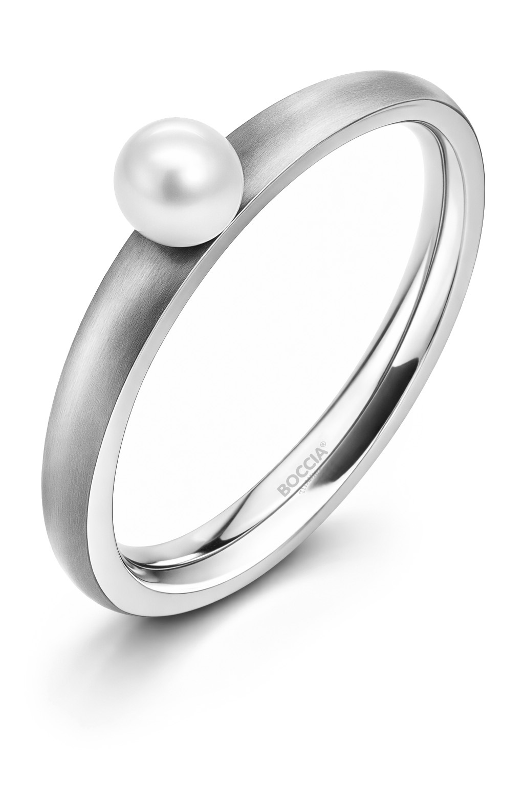 Boccia Titanium Titanový prsten s perličkou 0145-01 49 mm