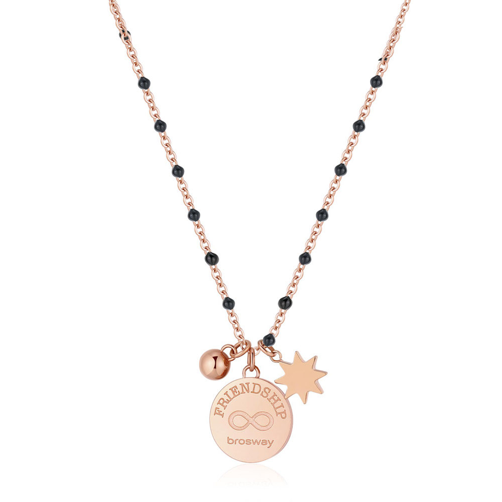 Brosway Bronzový náhrdelník s príveskami Chakra BHKL10EN (retiazka, prívesky)