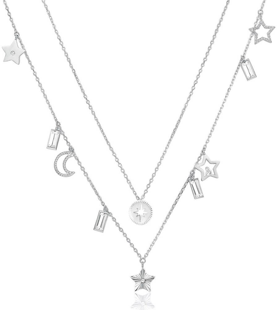 Levně Brosway Dvojitý náhrdelník s přívěsky Chant BAH03