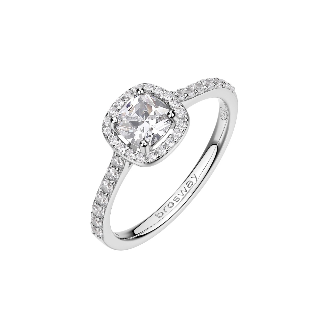 Brosway Elegantní stříbrný prsten Fancy Infinite White FIW162 52 mm