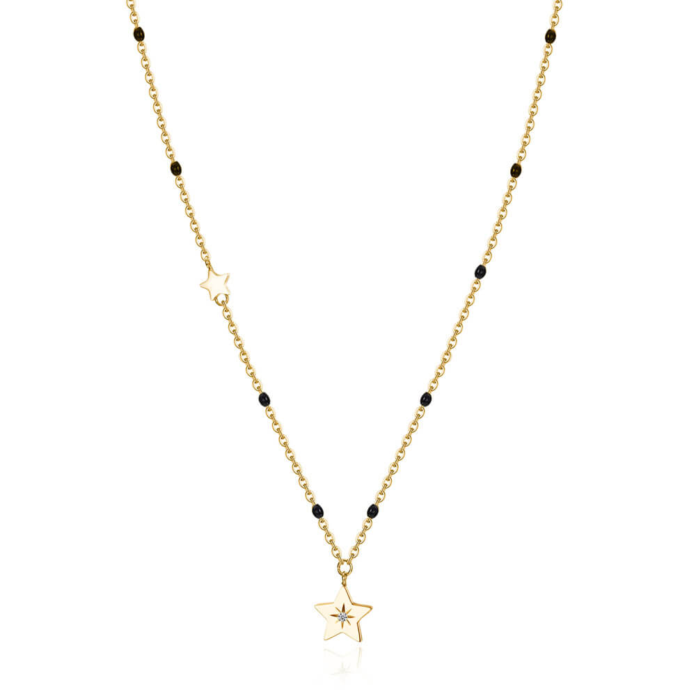 Brosway Pozlátený náhrdelník s hviezdou Chant BAH38
