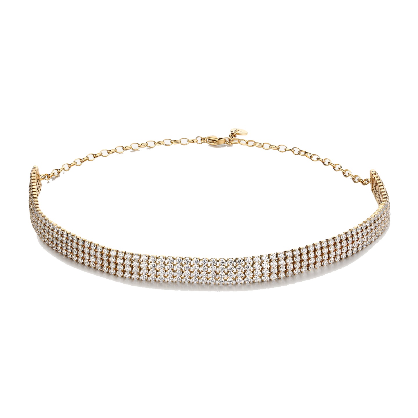 Brosway Pozlacený tenisový náhrdelník Choker Desideri BEIN020