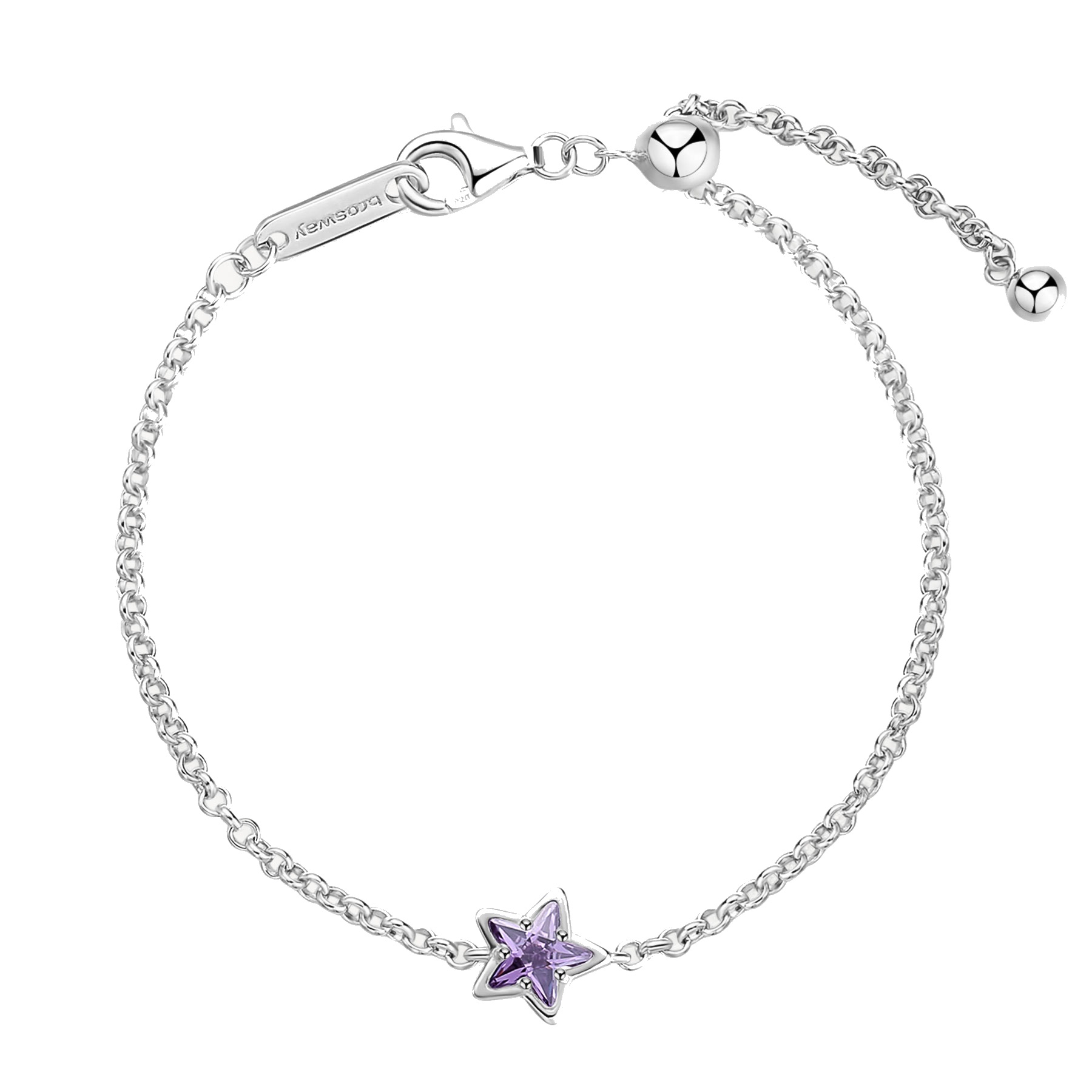 Brosway Stříbrný náramek Hvězda Fancy Magic Purple FMP109