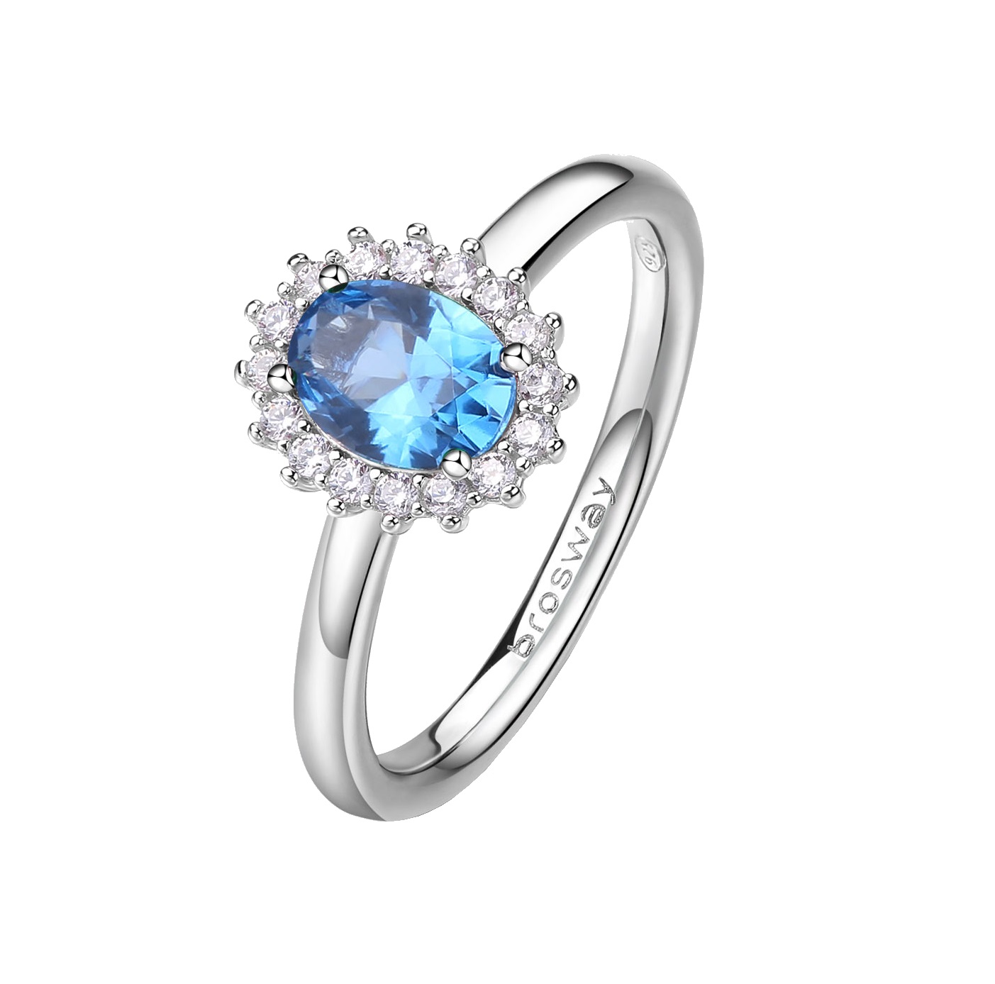 Brosway -  Elegantní stříbrný prsten Fancy Freedom Blue FFB70 54 mm
