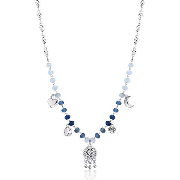 Levně Brosway Trendy ocelový náhrdelník s korálky a přívěsky Chakra BHKN082
