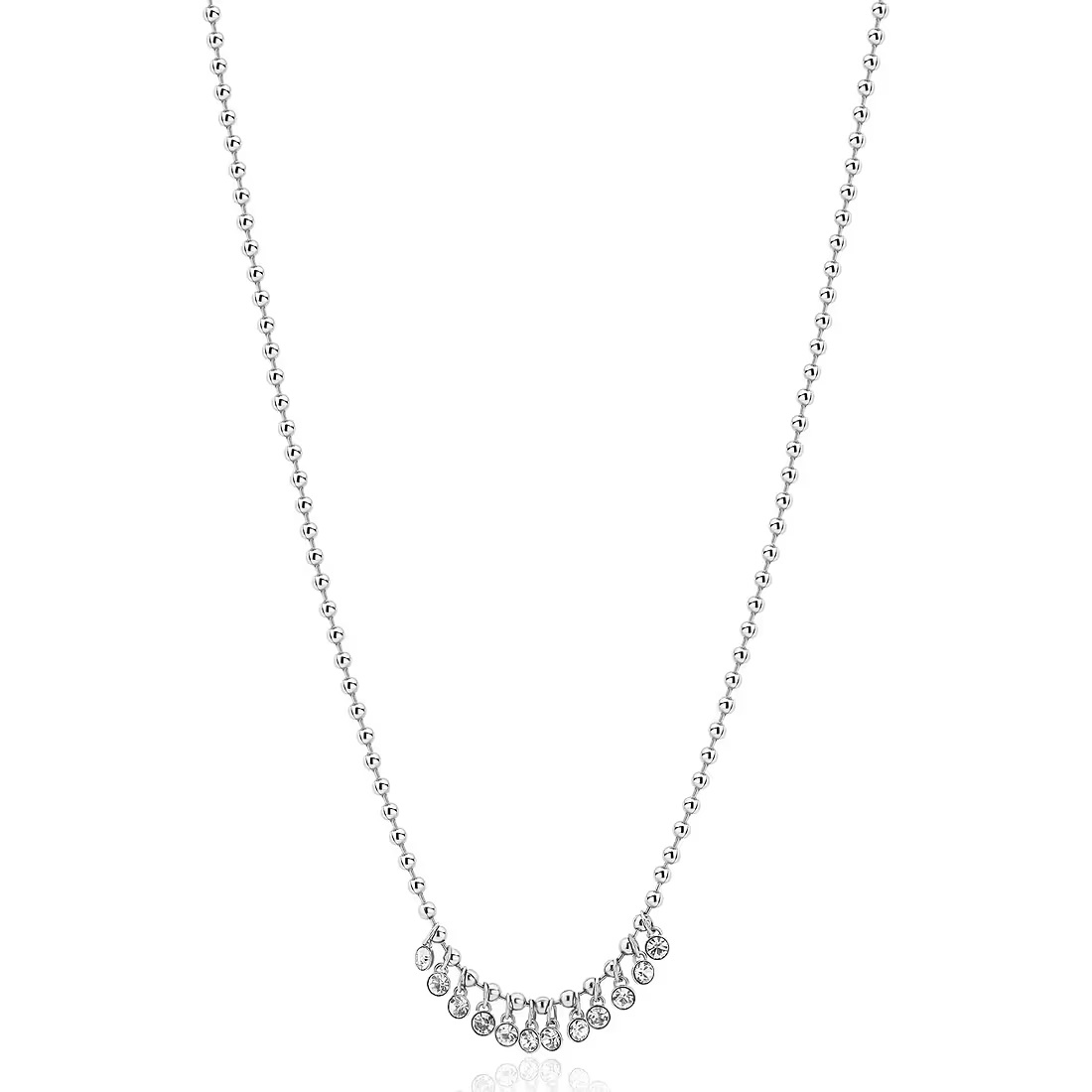 Brosway Trendy oceľový náhrdelník s kryštálmi Symphonia BYM149