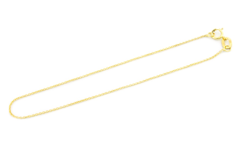 Beneto Exclusive Náramek ze žlutého zlata Anker AUB0045 19 cm