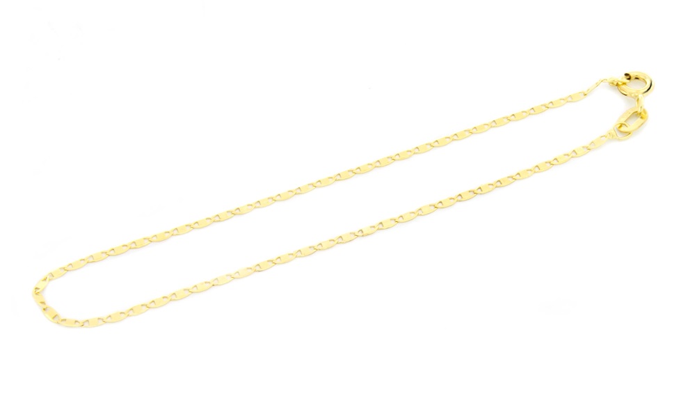 Beneto Exclusive Originálny náramok zo žltého zlata Háčik AUB0051 17 cm