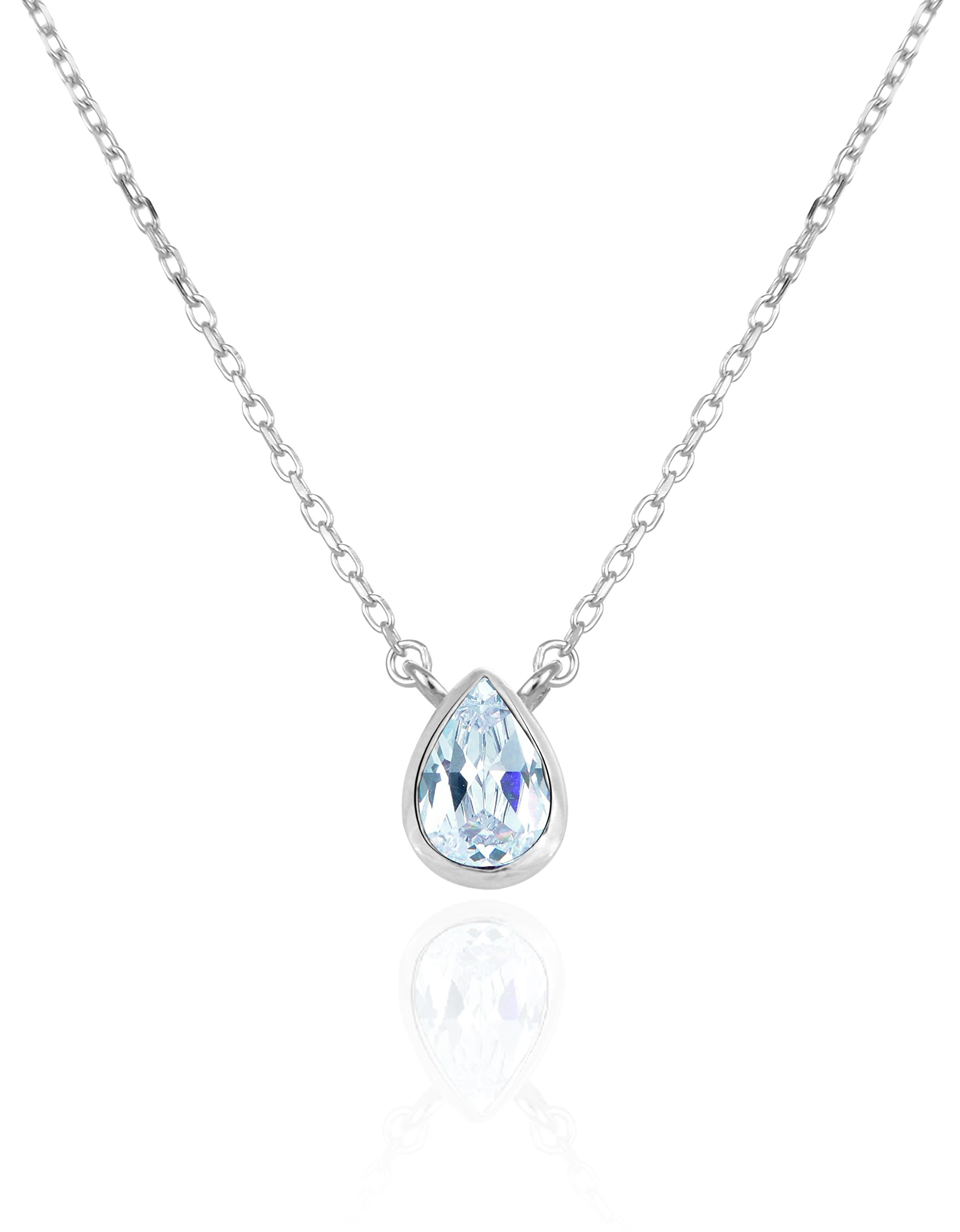 Beneto Exclusive Prekrásny strieborný náhrdelník s topazom TOPAGS2/46