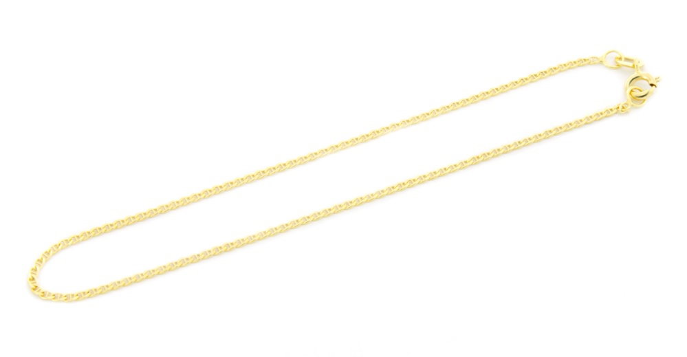 Beneto Exclusive Slušivý náramek ze žlutého zlata Háčko AUB0053 22 cm