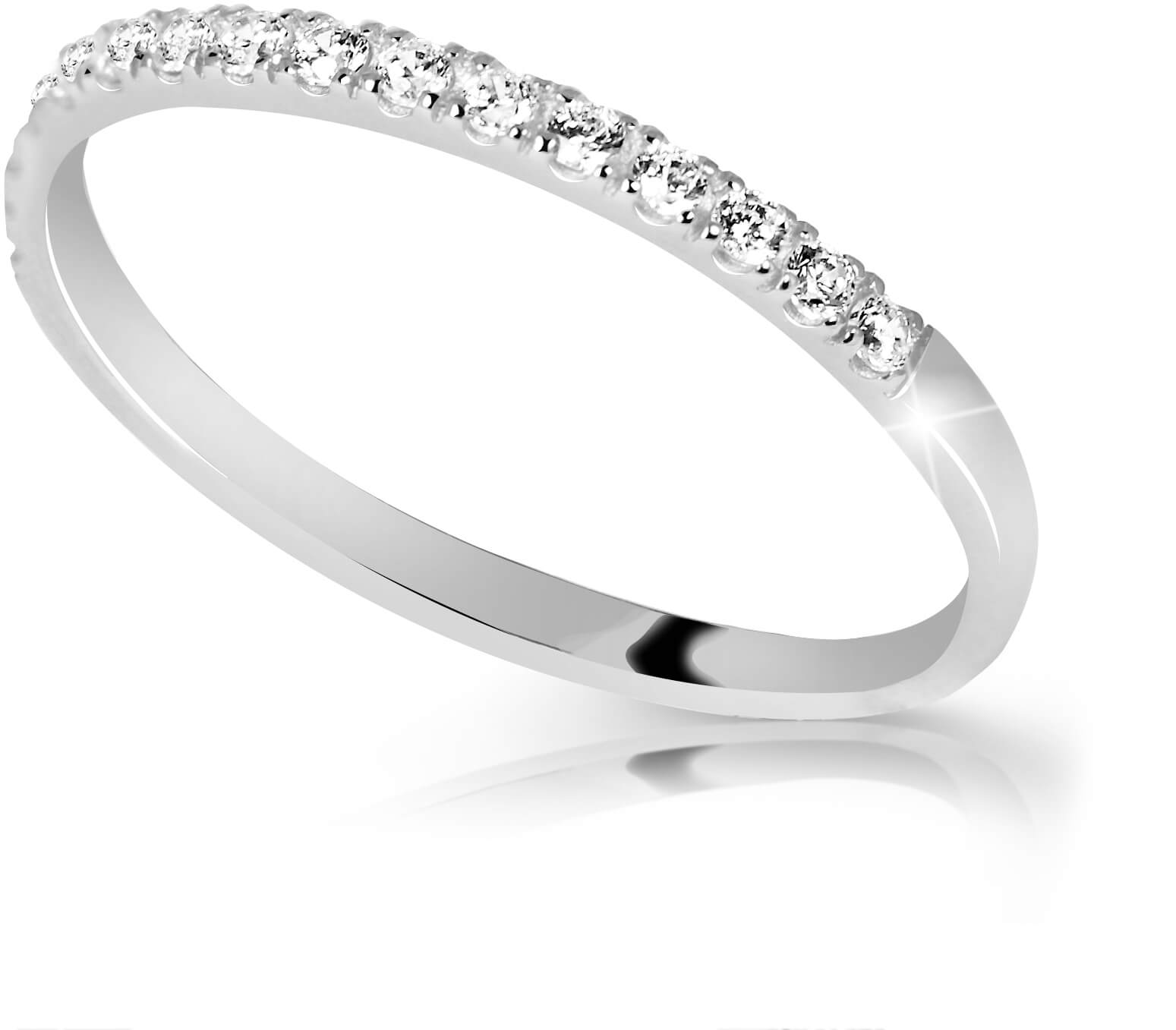 Cutie Diamonds Krásny trblietavý prsteň s diamantmi DZ6739-00-X-2 60 mm