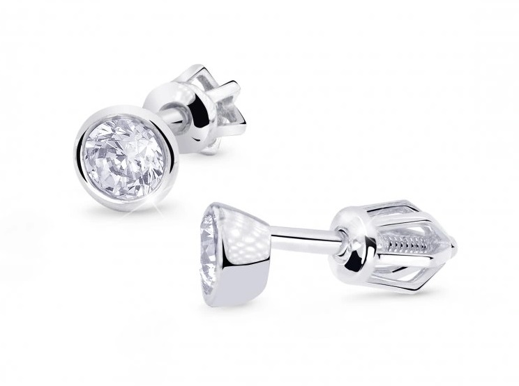 Cutie Diamonds Luxusné náušnice z bieleho zlata s diamantmi DZ8053-30-00-X-2
