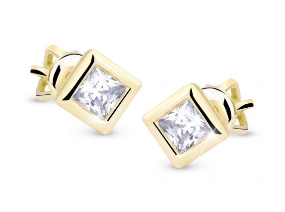 Cutie Diamonds Minimalistické náušnice ze zlata s diamanty DZ8043-30-00-X-1