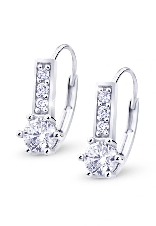 Cutie Diamonds Okouzlující náušnice z bílého zlata s diamanty DZ8057-55-00-X-2