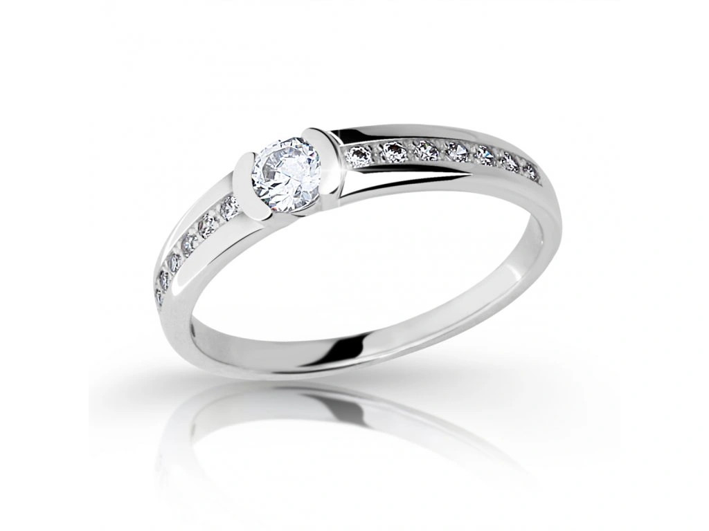 Cutie Diamonds Prsten z bílého zlata s diamanty DZ6708-2106-10-X-2 62 mm