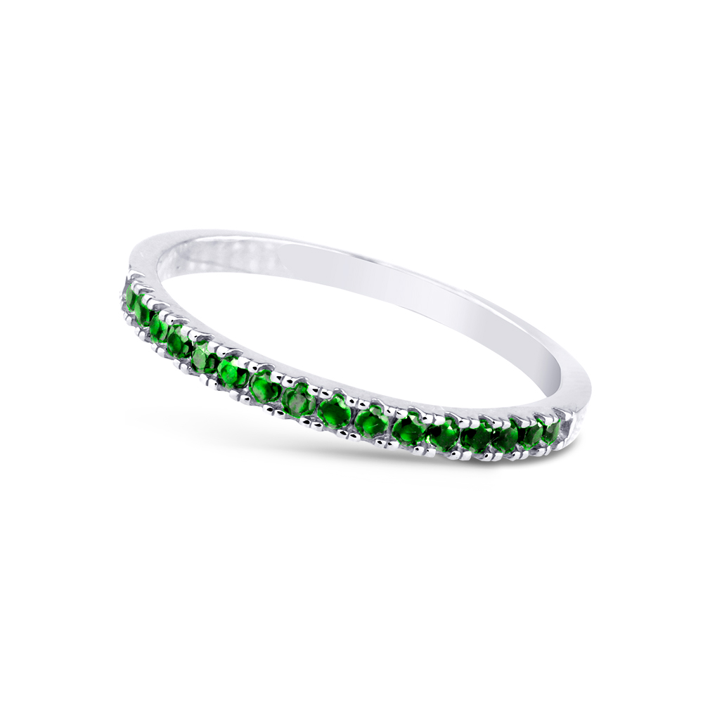 Cutie Diamonds Prsten z bílého zlata se smaragdy DZ6484-1670-SM-X-2 65 mm