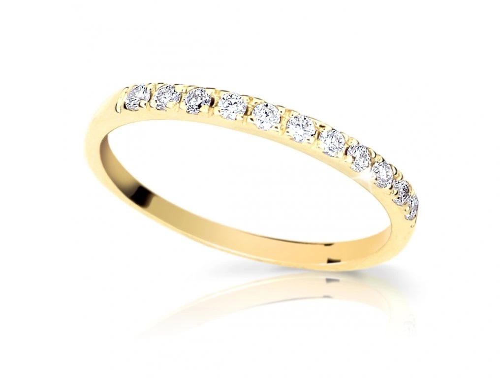 Cutie Diamonds Prsten ze žlutého zlata s diamanty DZ6484-1670-10-X-1 64 mm