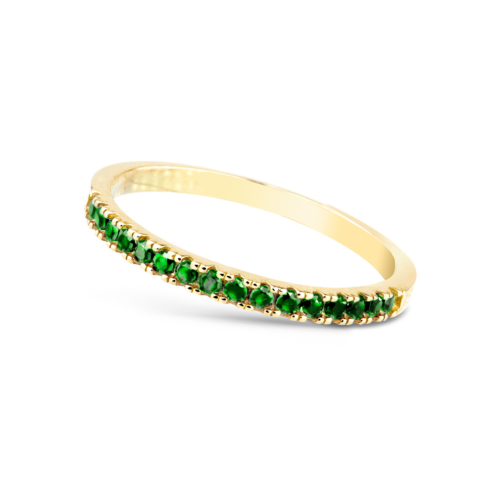 Cutie Diamonds Prsteň zo žltého zlata so smaragdmi DZ6484-1670-SM-X-1 60 mm