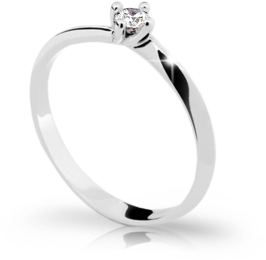 Cutie Diamonds Zásnubní prsten z bílého zlata s briliantem DZ6811-1907-00-X-2 53 mm