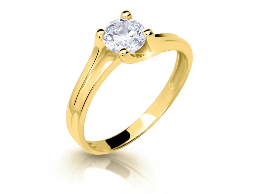 Cutie Jewellery Dokonalý prsten ze žlutého zlata se zirkonem Z6871-2530-10-X-1 50 mm