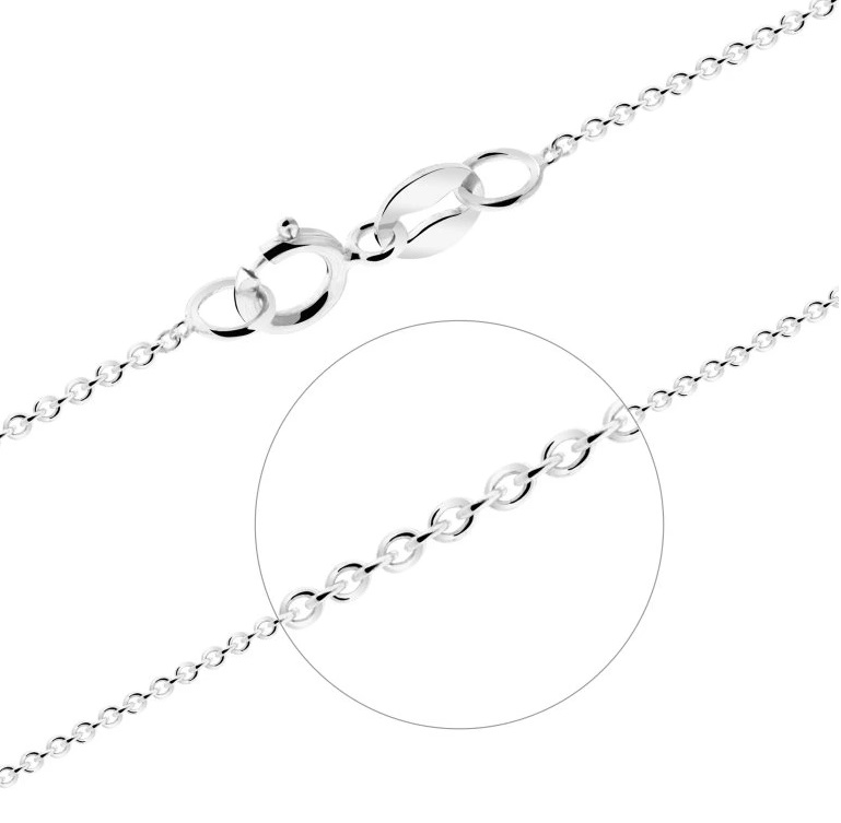 Cutie Jewellery Jemný řetízek z bílého zlata Anker Z0012 45 cm