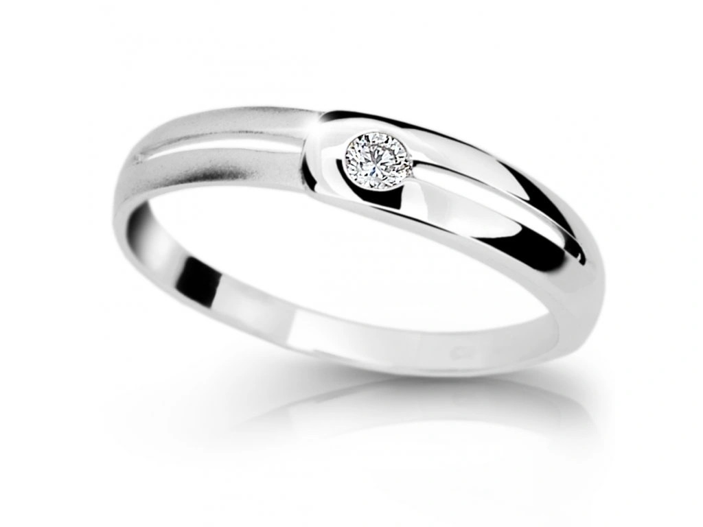 Cutie Jewellery Krásný prsten z bílého zlata se zirkonem Z6874-1049-10-X-2 56 mm