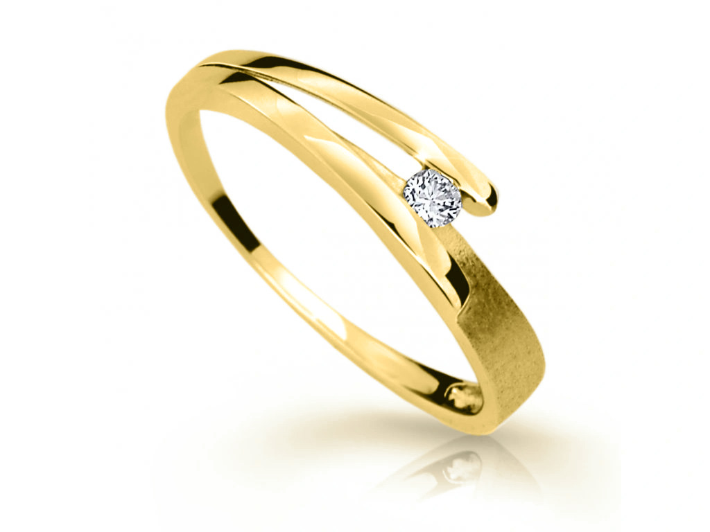 Cutie Jewellery Krásný prsten ze žlutého zlata Z6737-1716-10-X-1 50 mm