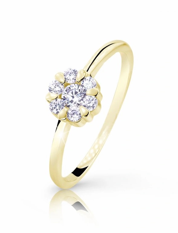 Cutie Jewellery Krásný prsten ze žlutého zlata Z8050-10-X-1 63 mm