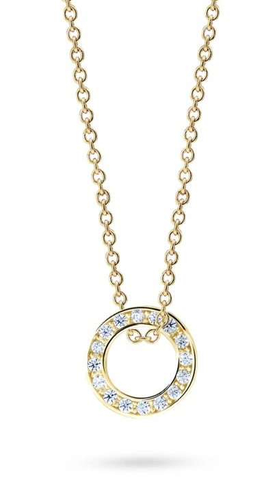 Cutie Jewellery Kruhový přívěsek ze žlutého zlata Z3061-40-10-X-1