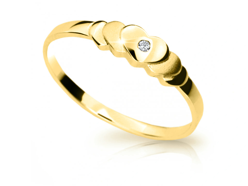 Cutie Jewellery Půvabný prsten ze žlutého zlata Z6813-1876-10-X-1 61 mm