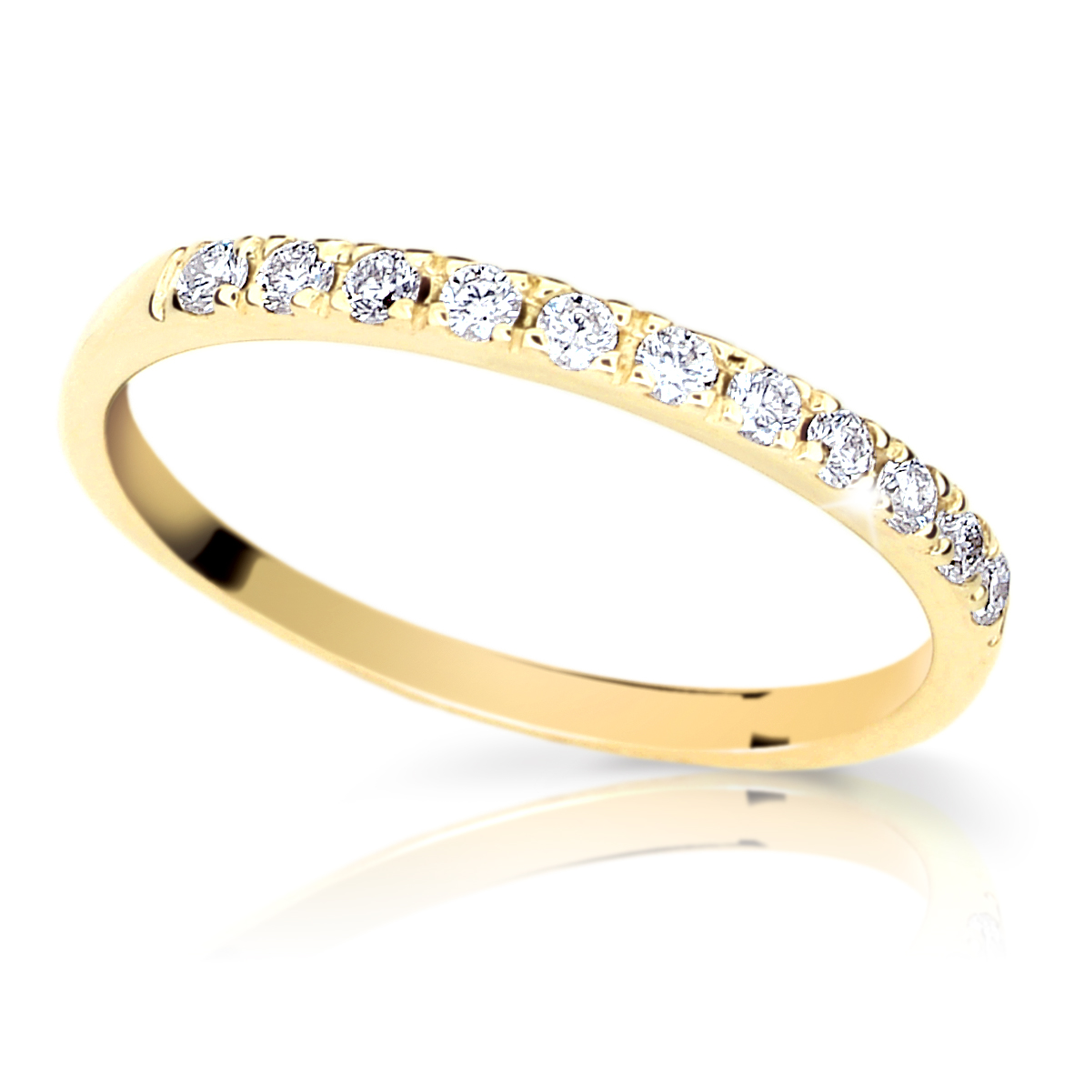 Cutie Jewellery Pôvabný zlatý prsteň Z6484-1670-10-X-1 59 mm
